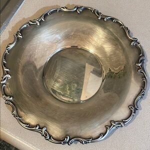 Elegant vintage Silver Decorative plate